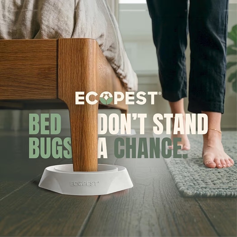 Bed Bug Interceptors 4 Pack Bed Bug Blocker Interceptor Traps Monitor White gallery