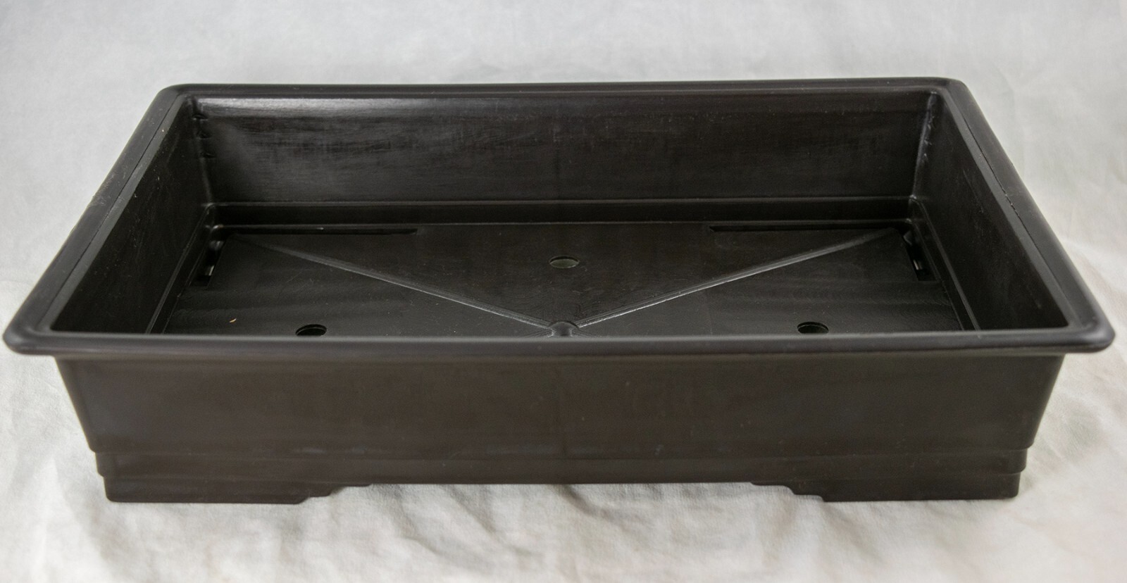 Japanese Plastic Bonsai Training Pot & Succulent Planter - 13"x 9.25"x 2.75" gallery