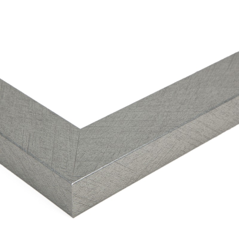 ArtToFrames 1.25" Custom Poster Frame Gray Classic Silver 4499 Large gallery