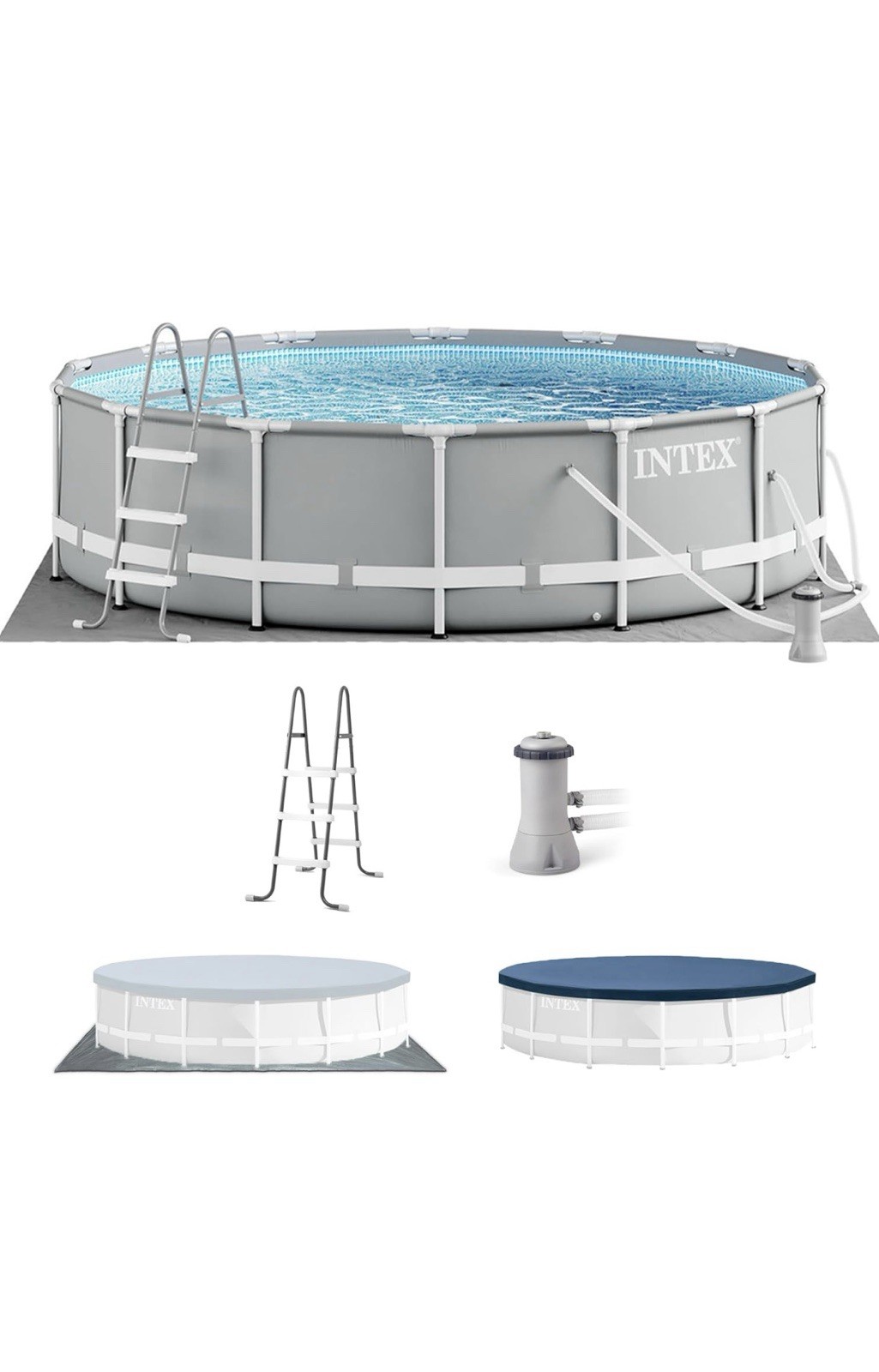 Intex Prism Frame Swimming Pool Set 14ft x 42in, Above Ground gallery