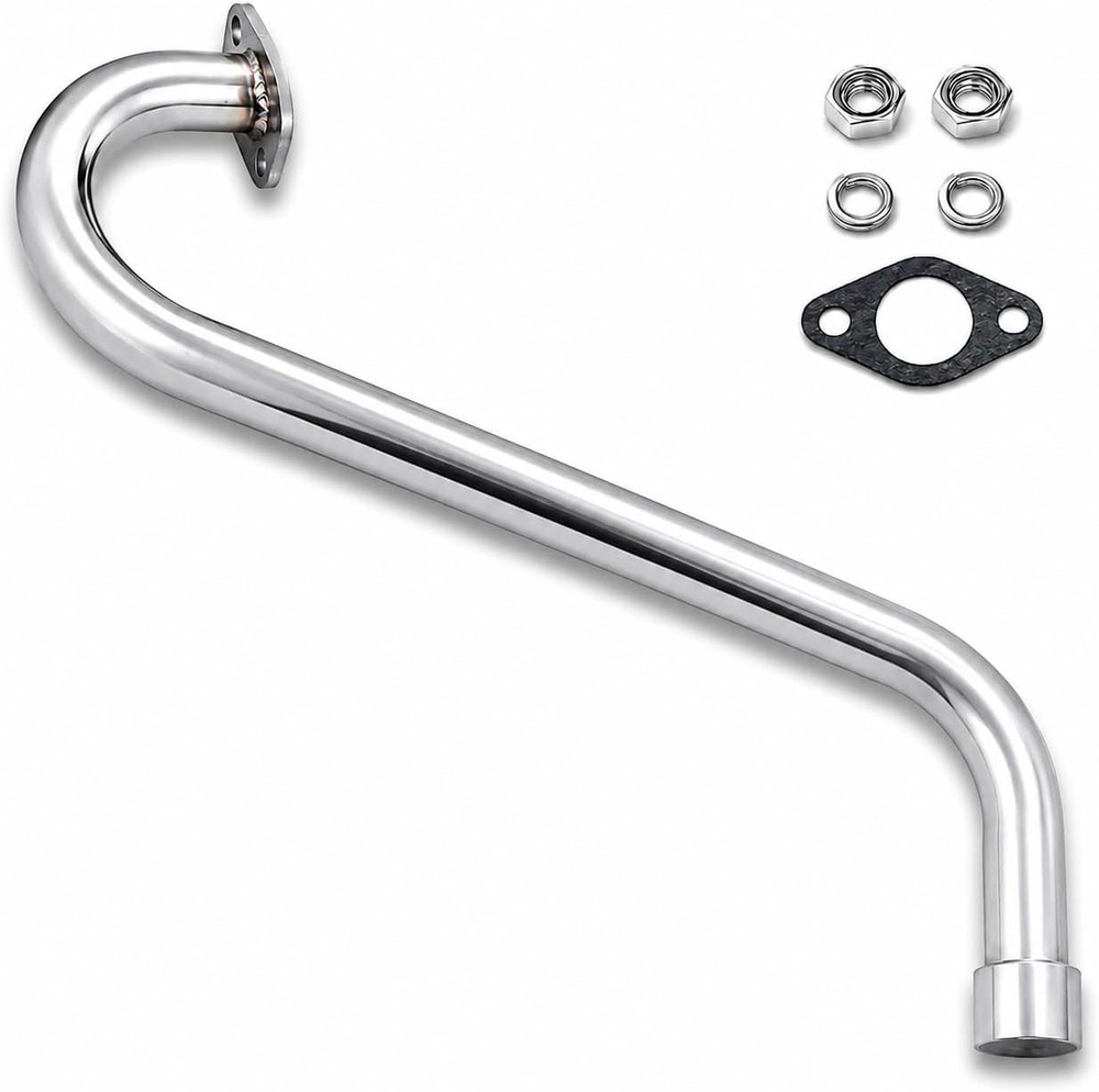 Right Side Mini Bike Pipe for Coleman B200RSV B200, Fits 196Cc 212Cc 224Cc Engin