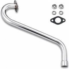 Right Side Mini Bike Pipe for Coleman B200RSV B200, Fits 196Cc 212Cc 224Cc Engin