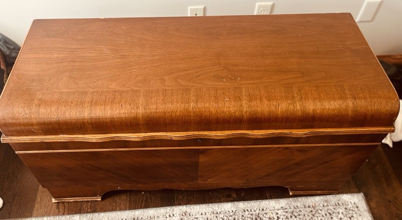 Bluebird Cedar Chest Brown Solid Wood Rectangular Storage Chest Trunk Hinged Lid gallery