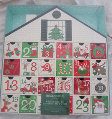 Customizable 24 Drawer House Shaped Advent Calendar Countdown to Christmas Holid