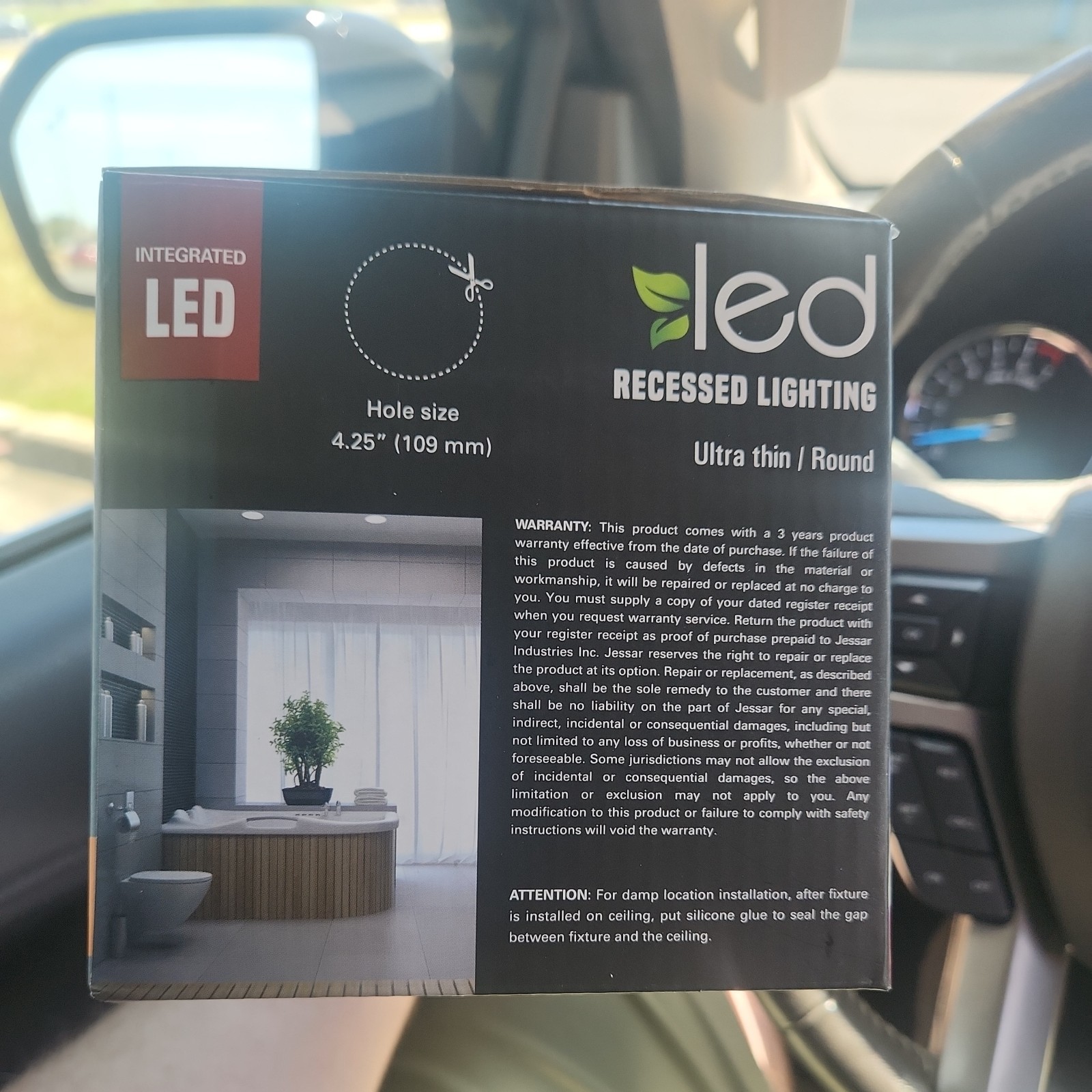 Xtricity 4"Recessed LED Light-Ultra Thin,750 Lumens,10W,Dimmable,3000K 4Pieces gallery