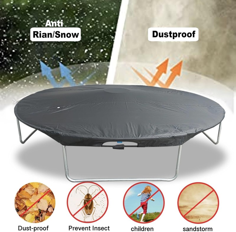 Round Trampoline Weather Rain Protective Cover 14 Ft Trampoline Cover 8-16 Ft gallery
