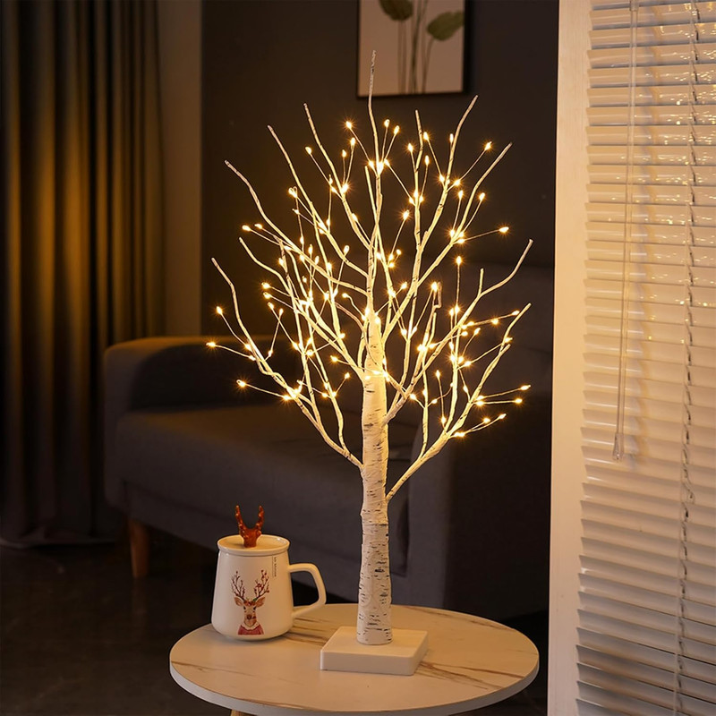 144 LED Birch Tree Lights,Tabletop Bonsai Fairy Light Spirit Tree,DIY Artificial gallery