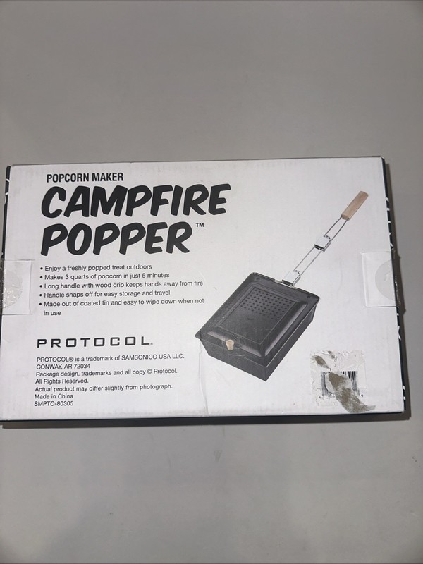 Campfire Popcorn Popper Protocol Camping Popcorn Maker 3 Quarts 5 Minutes Long gallery
