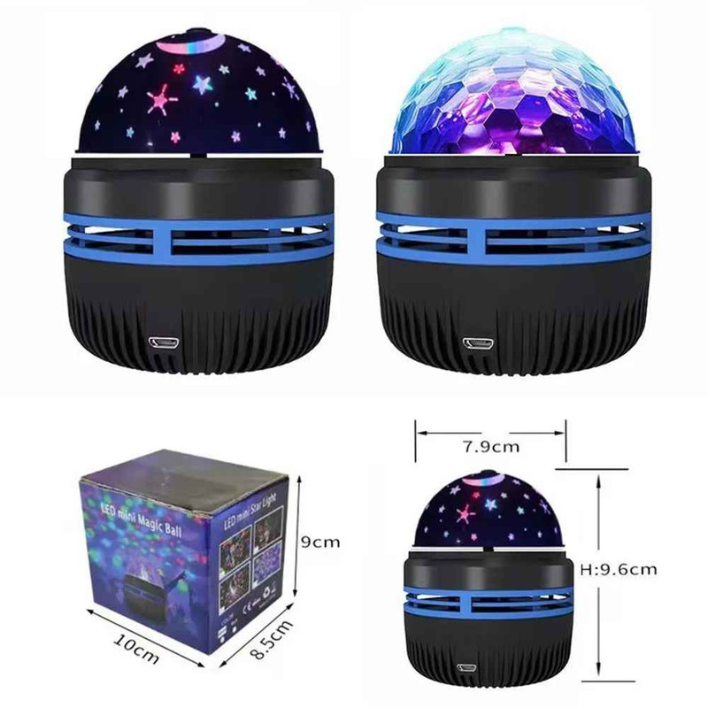 LED Starry Sky Projector Night Light USB 360° Rotating RGB Lamp Bedroom gallery