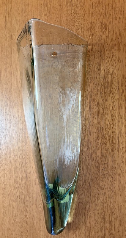 ARHAUS Clear Glass Triangular Hanging Wall Vase gallery
