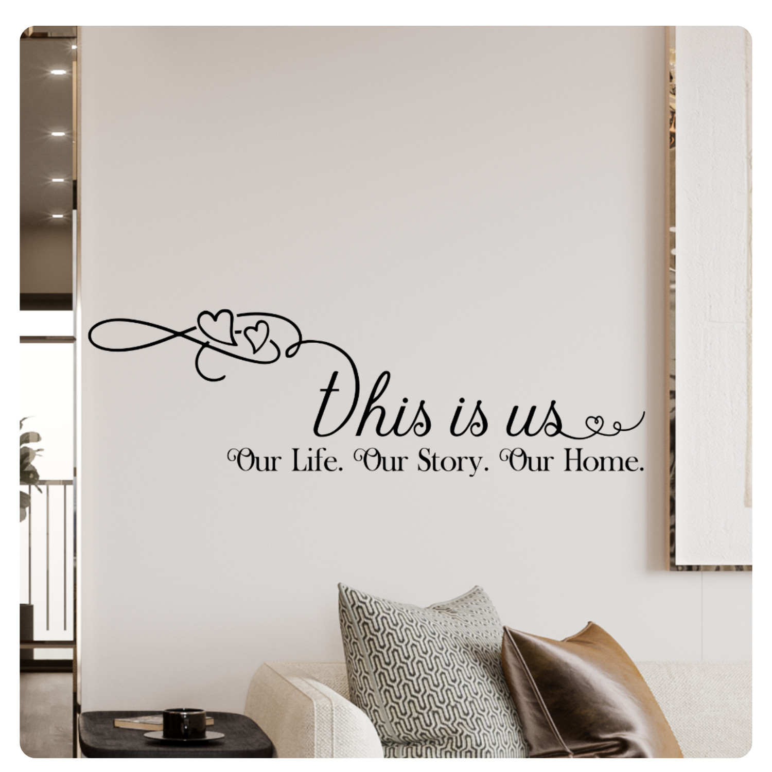 Inspirational Wall Decal - This Is Us, Our Life, Our Story, Our Home - Family gallery
