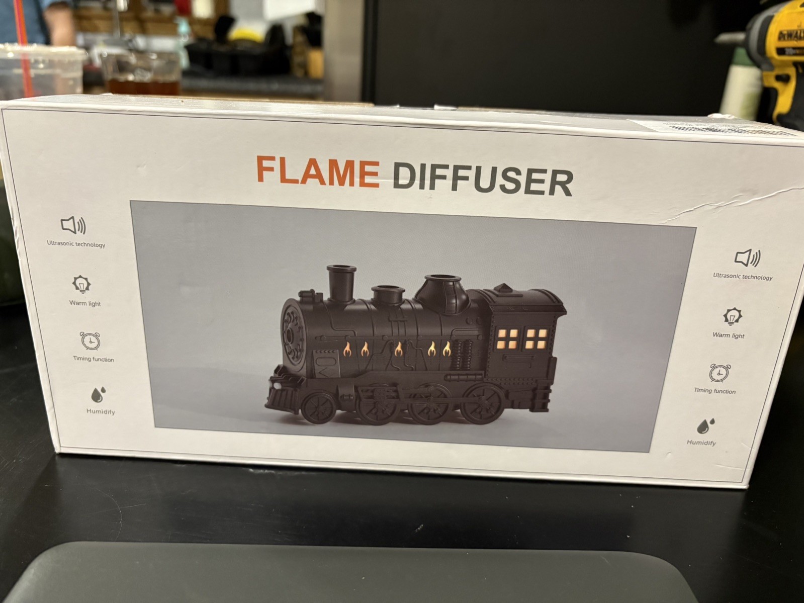 Oil Diffuser, Ultrasonic Cute Locomotive Steam Express Train Flame Ar... gallery