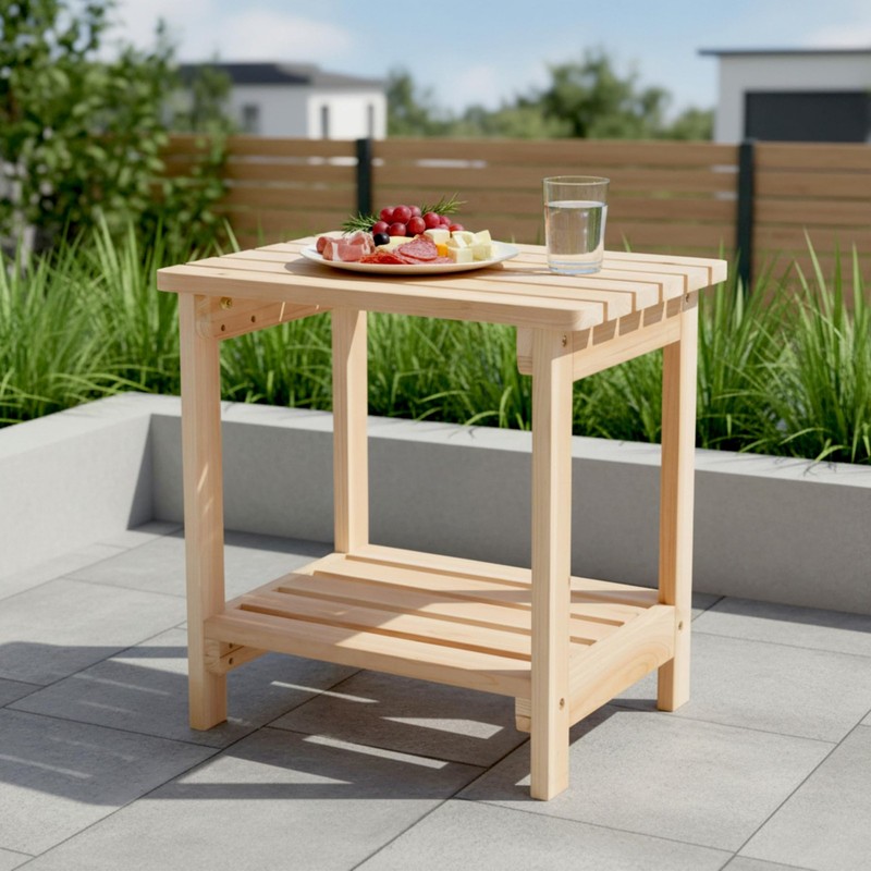 Providence Rectangular Side Table – Natural gallery