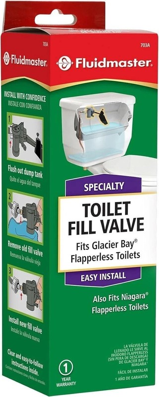 Replacement 703a5b Fill Valve Glacier Bay Niagara Flapperless Toilet Spare Parts gallery