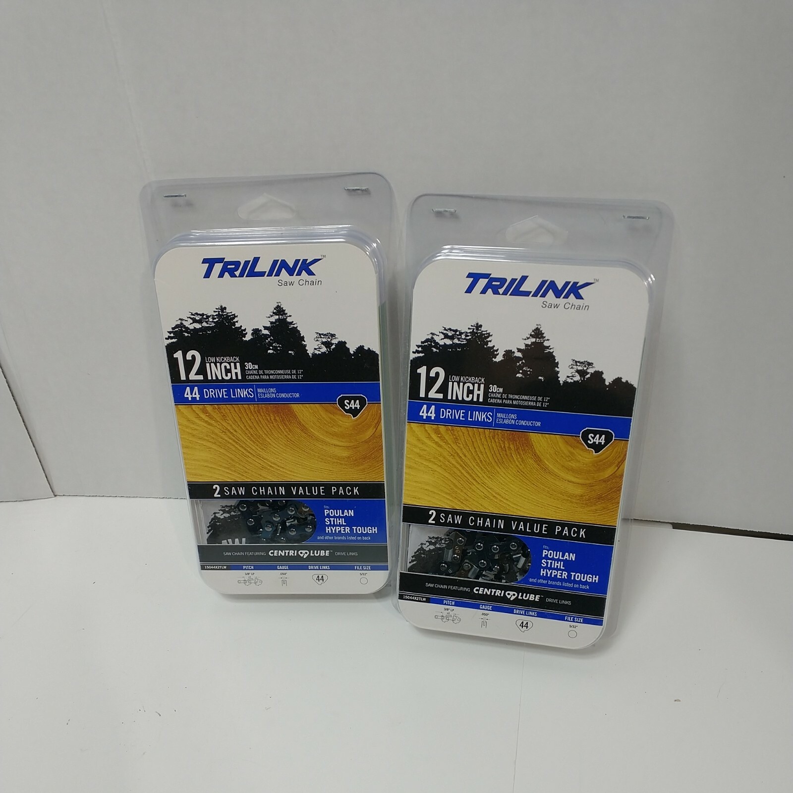 TW0 2 Pack 12” 30cm Chain Saw Chain Blade Poulan Stihl Hyper Tough Echo 4 Chains gallery