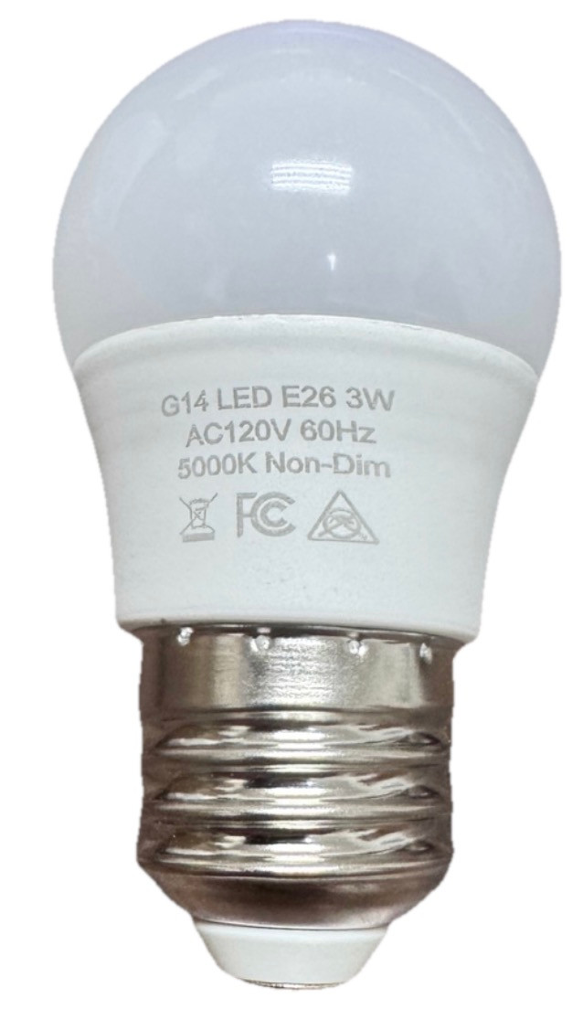 6-Pack G14 LED Light Bulbs 3W 5000K Daylight – 25W Equivalent E26 Base gallery