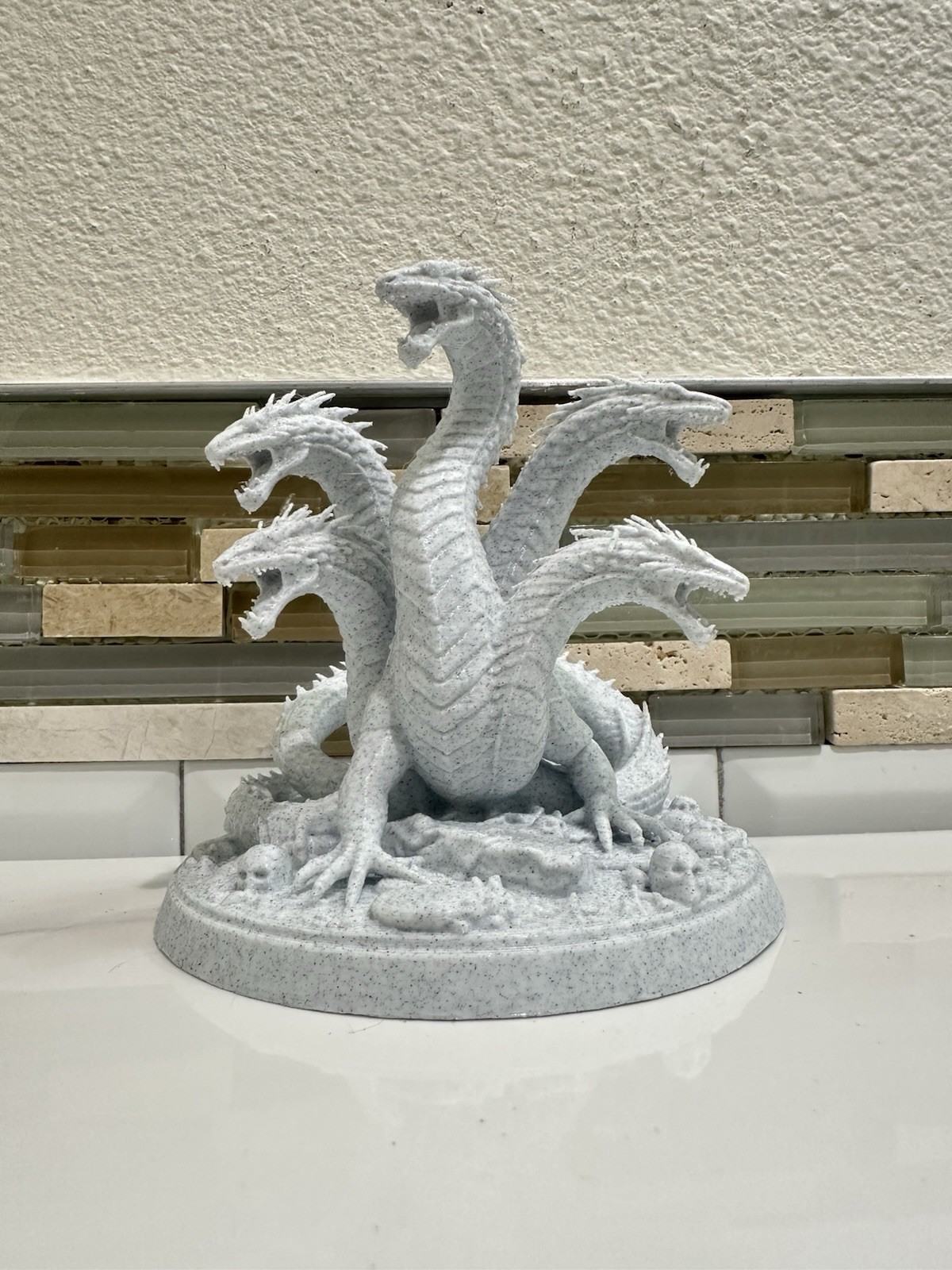 Hydra Multi Headed Dragon Mythical Creature Fantasy Mythology 5” Figurine Decor gallery
