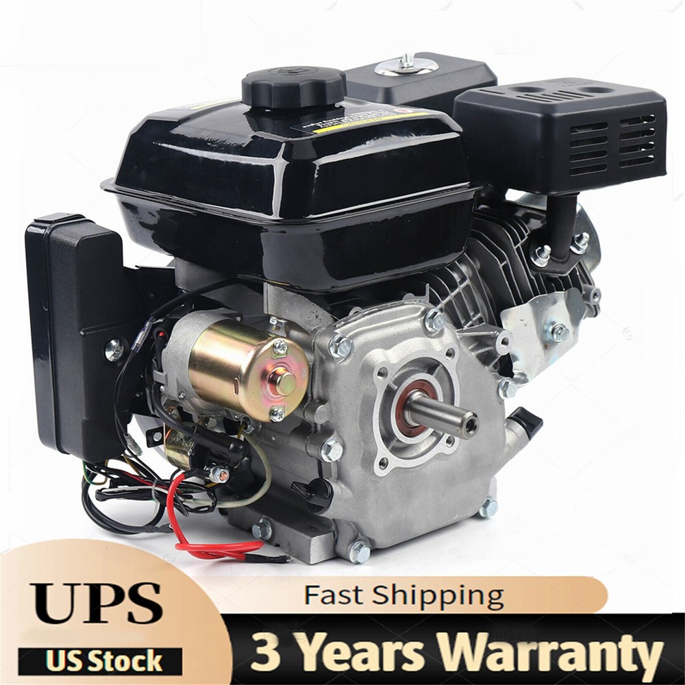 Gas Engine Electric Start Side Shaft Motor OHV Gasoline Engine 3600RPM 7.5HP USA