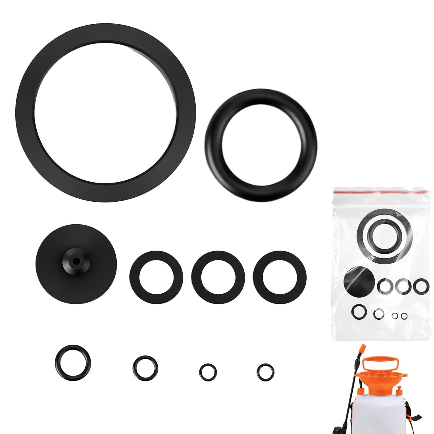 10Pcs Sprayer Seal Rings,Garden Sprayer Replacement Parts Pump Sprayer Parts Rub gallery