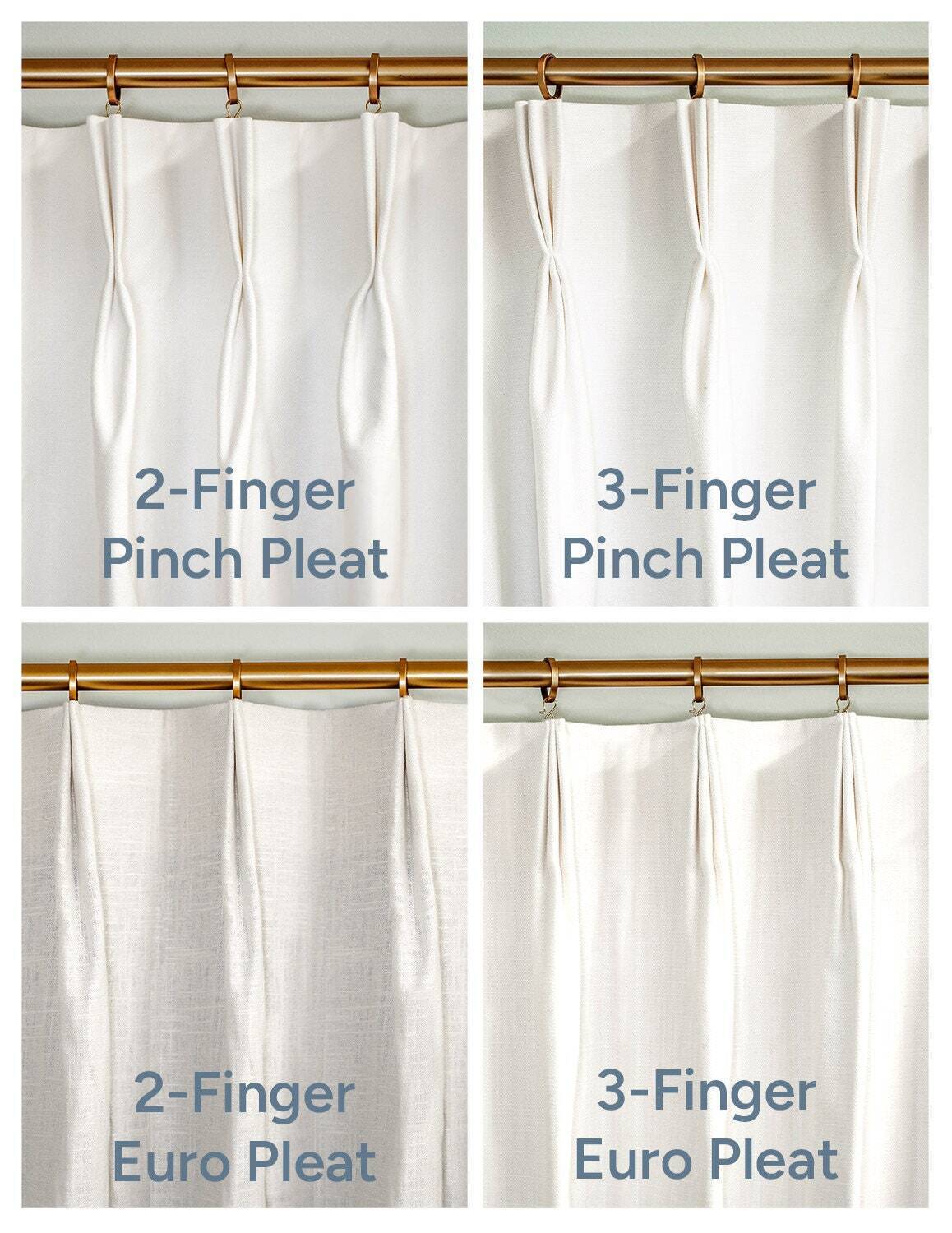 Custom Drapes - Pleated & Lined - Cotton Slub Duck White - 1 Pair / 2 Panels gallery
