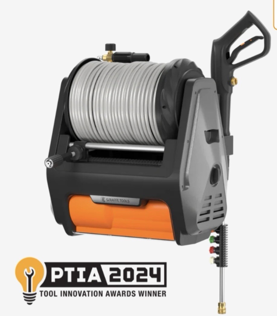 Giraffe Tools Grandfalls Retractable Pressure Washer Pro Wall-Mount Max 3700 PSI gallery