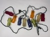 Tiki String Lights Multicolor 10 Bulbs 10ft Used gallery