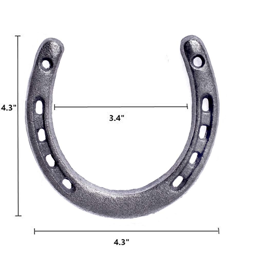 4PCS Cast Iron Horseshoe，for Good Lucky, Durable Cast Iron Medium Horseshoe 5... gallery