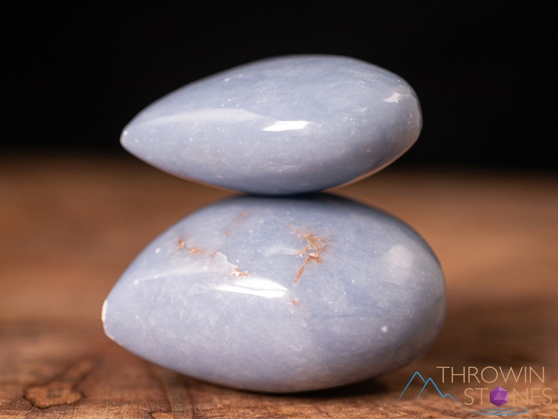 ANGELITE Crystal Heart - Self Care, Mom Gift, Home Decor, Healing Stones, E0163 gallery