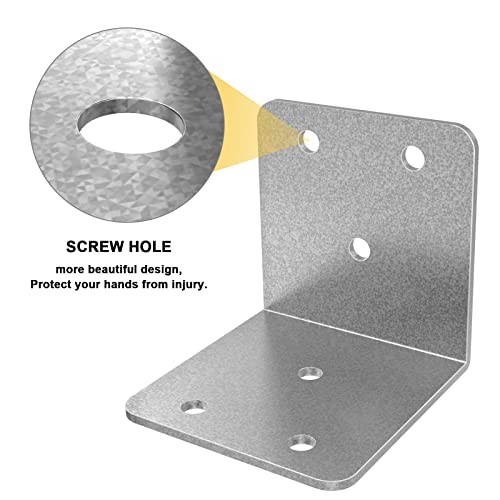 40 Pcs Metal Corner Braces, 2x2in L Brackets for Wood, 90 Degree Heavy 2*2in gallery