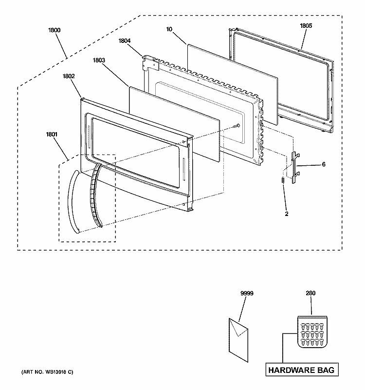 Handle White Compatible with GE Microwave HVM1540DM1WW JVM1540DM5WW gallery