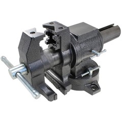 BESSEY 5 in. Multi-Purpose Rotating Pipe and Bench Vise with Swivel Base