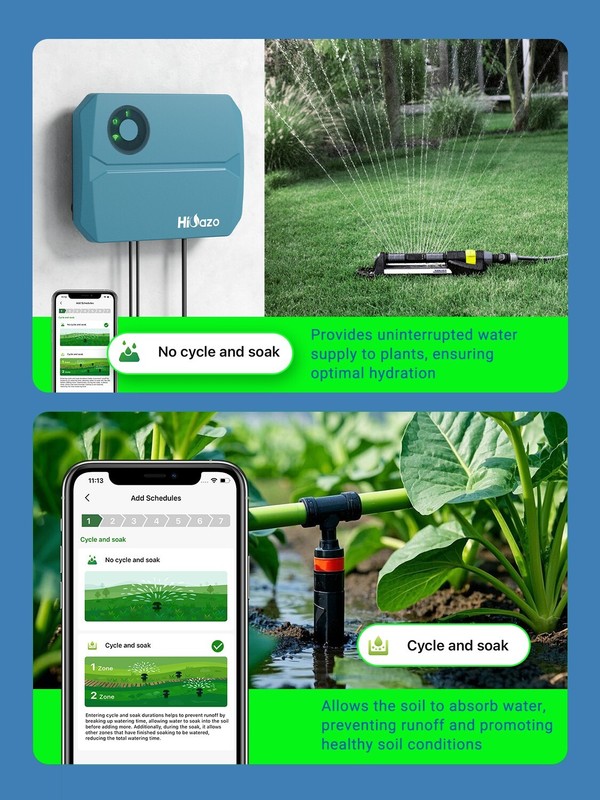 Smart Sprinkler Controller Irrigation System Watering Timer 6-Zone Cyclic Period gallery
