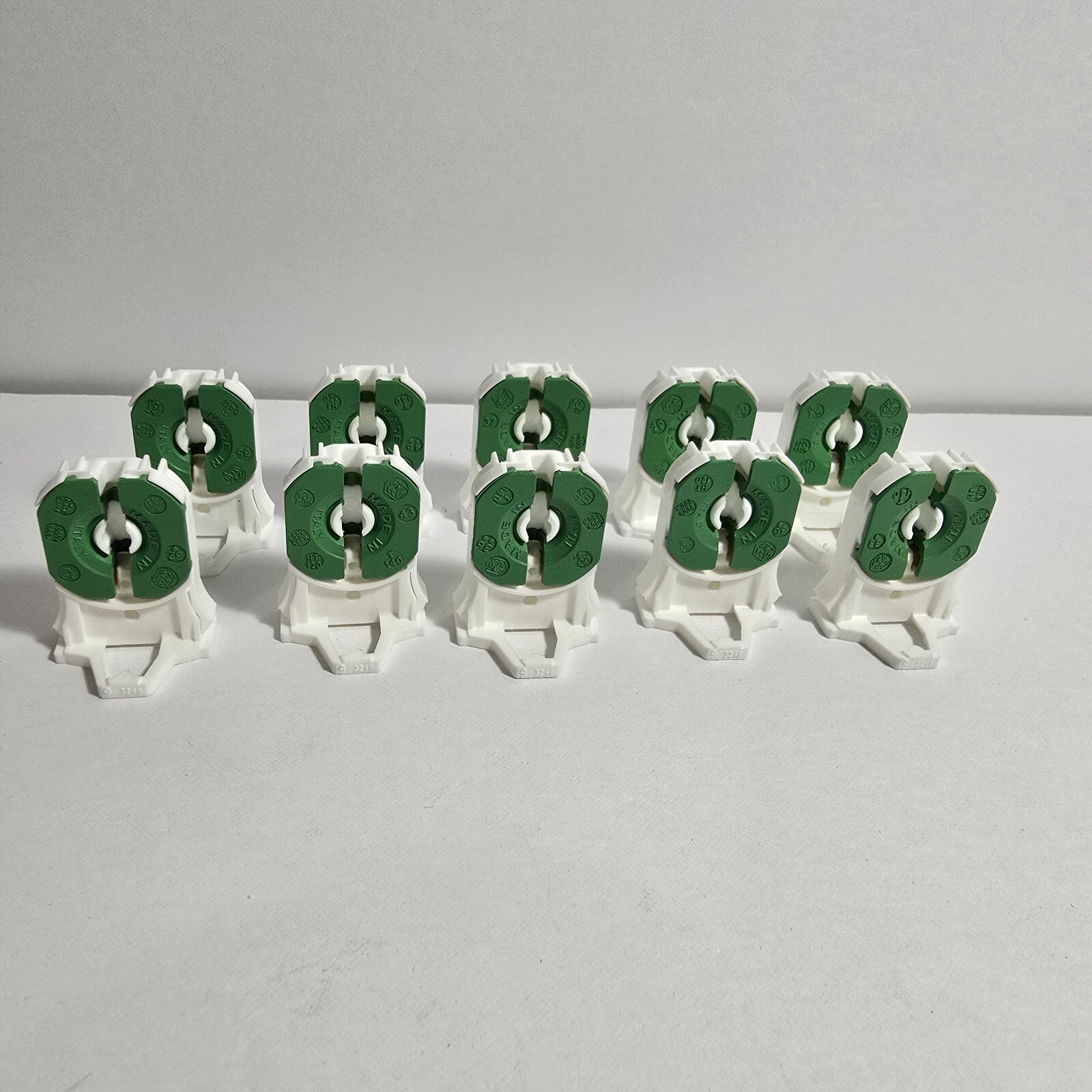 Stucchi 3249-9/S-U-PBT (10 Pack) Snap-in Non-shunted T8 Tombstones - G13 Base gallery