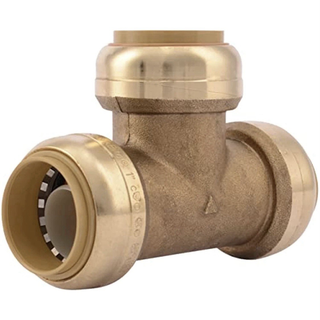 SharkBite 1 Inch Tee, Push to Connect Brass Plumbing Fitting, PEX Pipe, Copper gallery