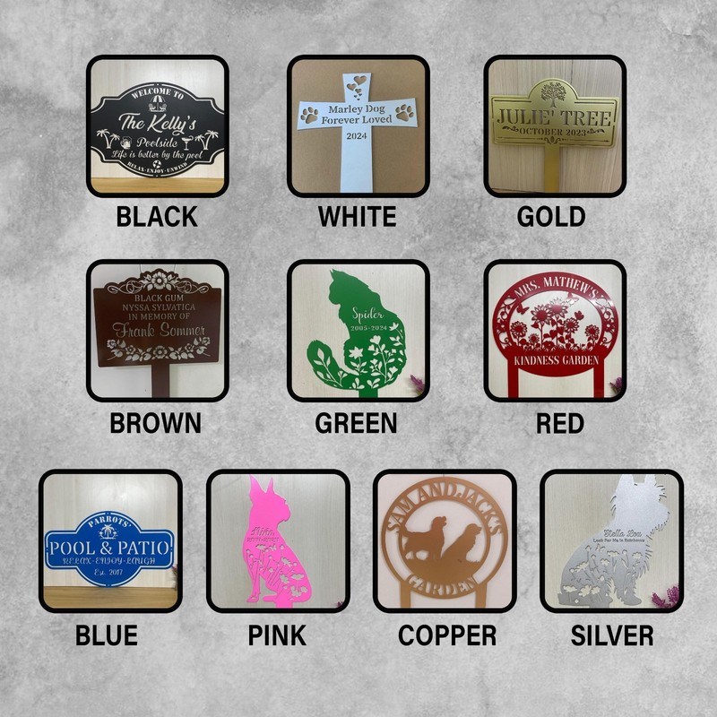 Custom Cabin Metal Sign, Pine Tree Forest Design, Personalized Cabin Sign gallery