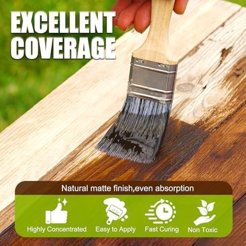 Walnut Water Based Wood Stain Varnish for Indoor & Outdoor Furniture Projects gallery
