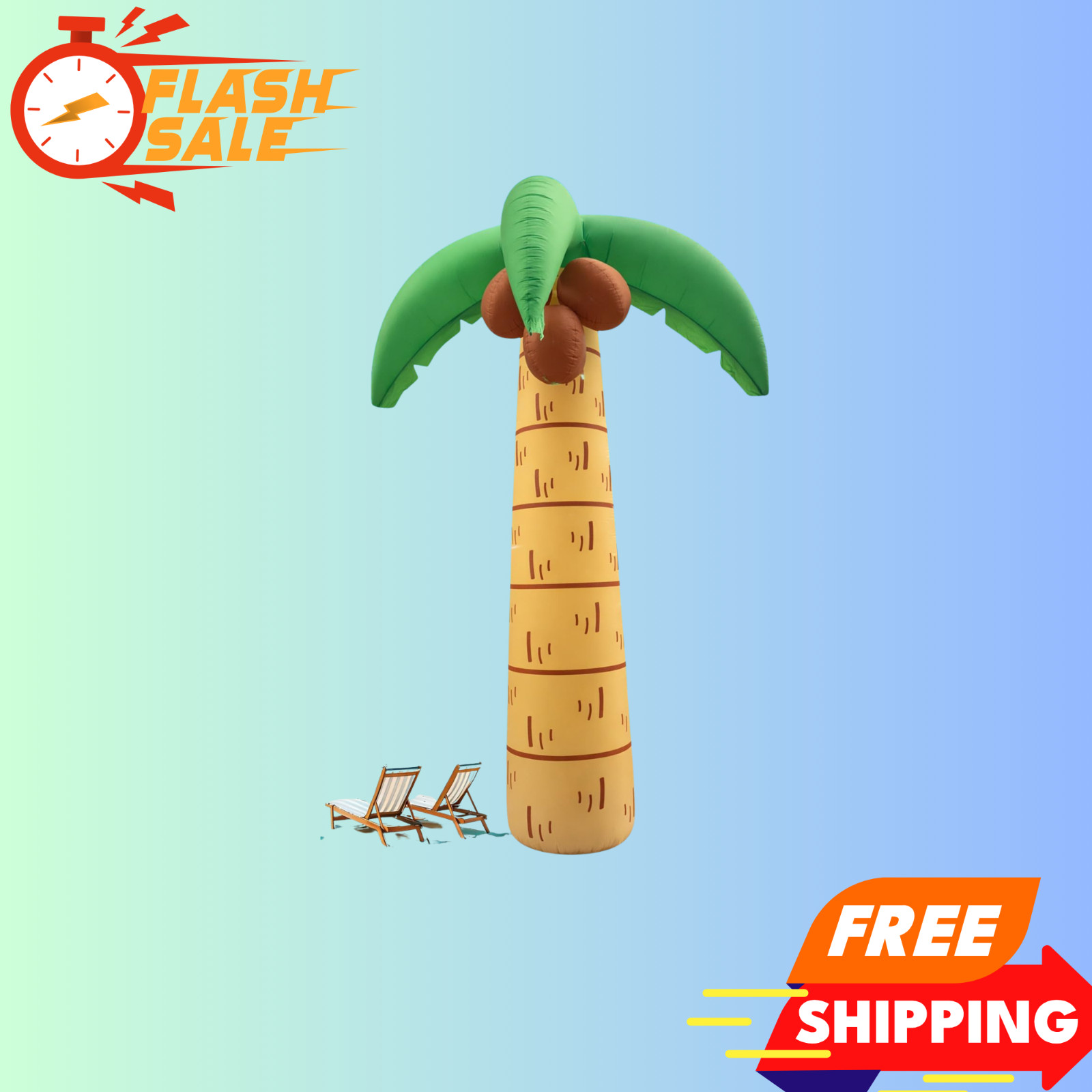 NEW 12FT Giant Summer Palm Tree Inflatable LED Yard Garden Porch Lawn Decor gallery