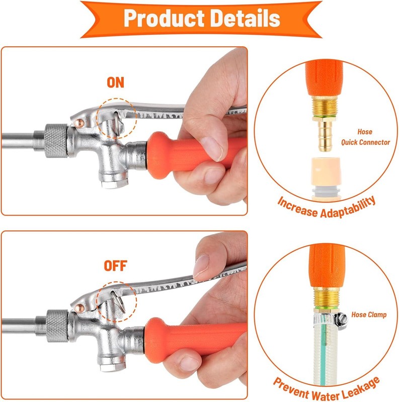 2PCS 29 Inches Replacement Sprayer Wand 3/8" Brass Barb Universal Sprayer Wand gallery