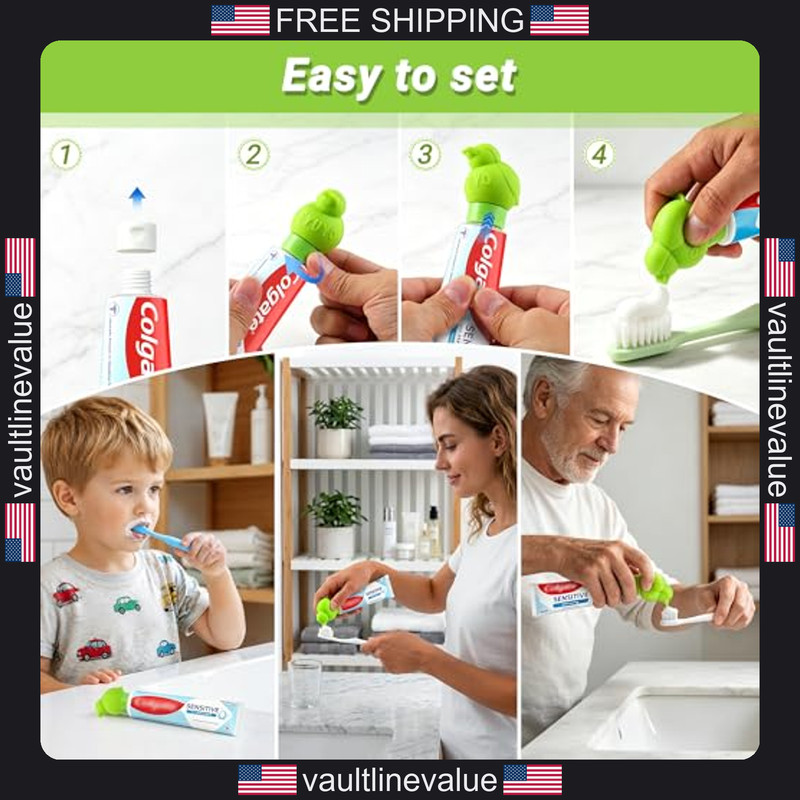 Toothpaste Squeezer Dispenser for Kids and Adults, Automatic Tube Squeezers gallery