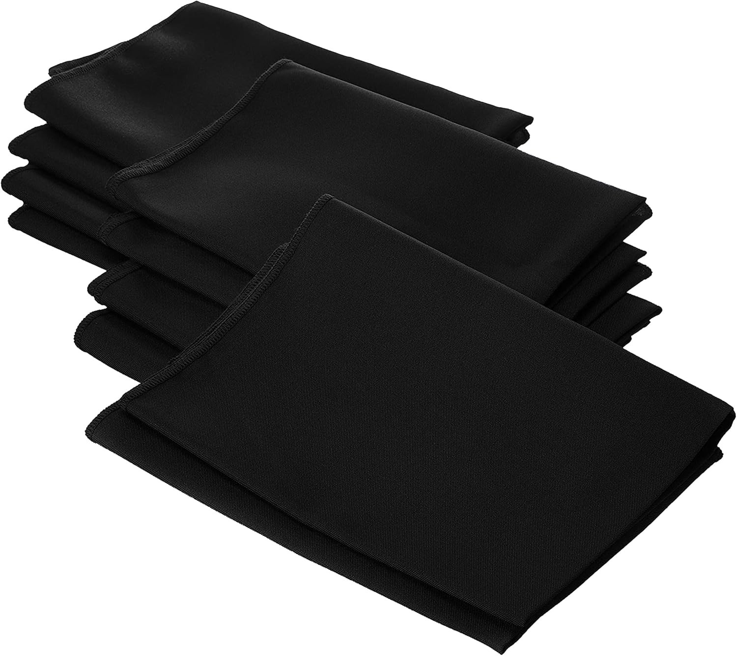 LA Linen 10-Pack Poly Poplin Napkin, Soft Cloth Napkins, Washable Reusable Napki gallery