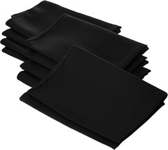 LA Linen 10-Pack Poly Poplin Napkin, Soft Cloth Napkins, Washable Reusable Napki
