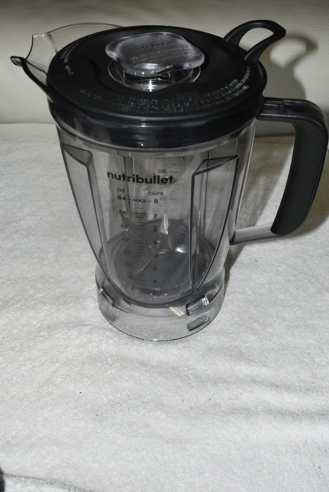 Nutribullet Blender Pitcher New 64 ounces, 8 cups Never Used NBC-12A gallery