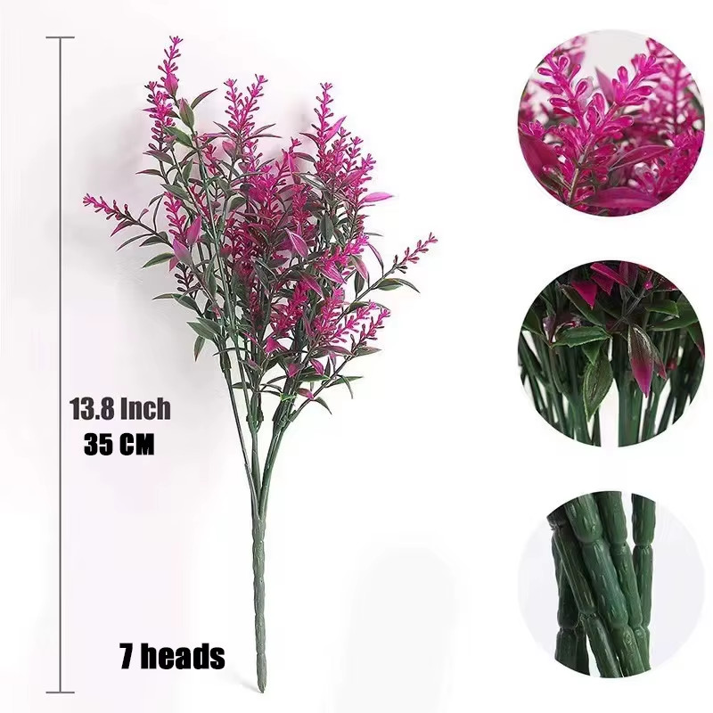 Provence Lavender Plastic Artificial Flowers False Plants Wedding Home Outdoor G gallery