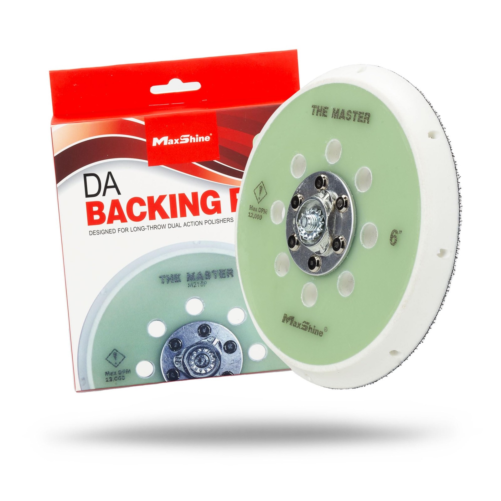 6" Dual Action Backing Plate – Hook & Loop, 5/16" Thread, Fits DA Polishers gallery