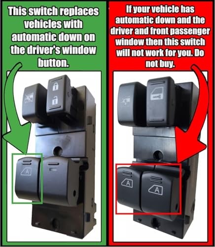 Replacement Driver Master Window Switch Assembly for 08-13 Nissan Altima Coupe gallery