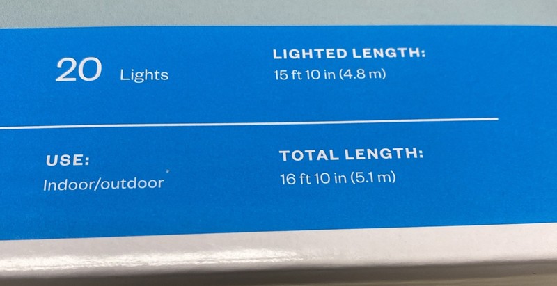 Room Essentials 20-Count String Indoor Outdoor Lights New In Box 16 Feet gallery