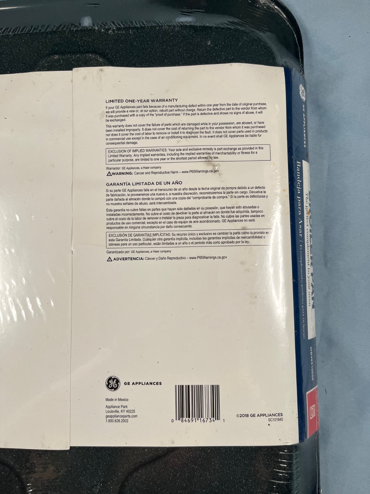 GE WB48X10056 Two Piece Broiler Pan | Genuine OEM Replacement Part, New - Sealed gallery