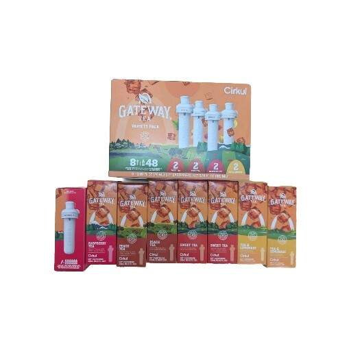 (8) Pack Cirkul Gateway Tea Flavored Water Cartridge Variety Pack- Expires 5/26 gallery