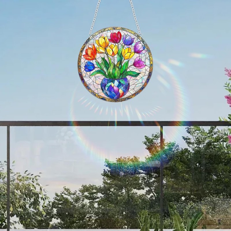 Acrylic Puzzle Suncatcher Window Hanging Indoor Home Balcony Living Room Decor gallery