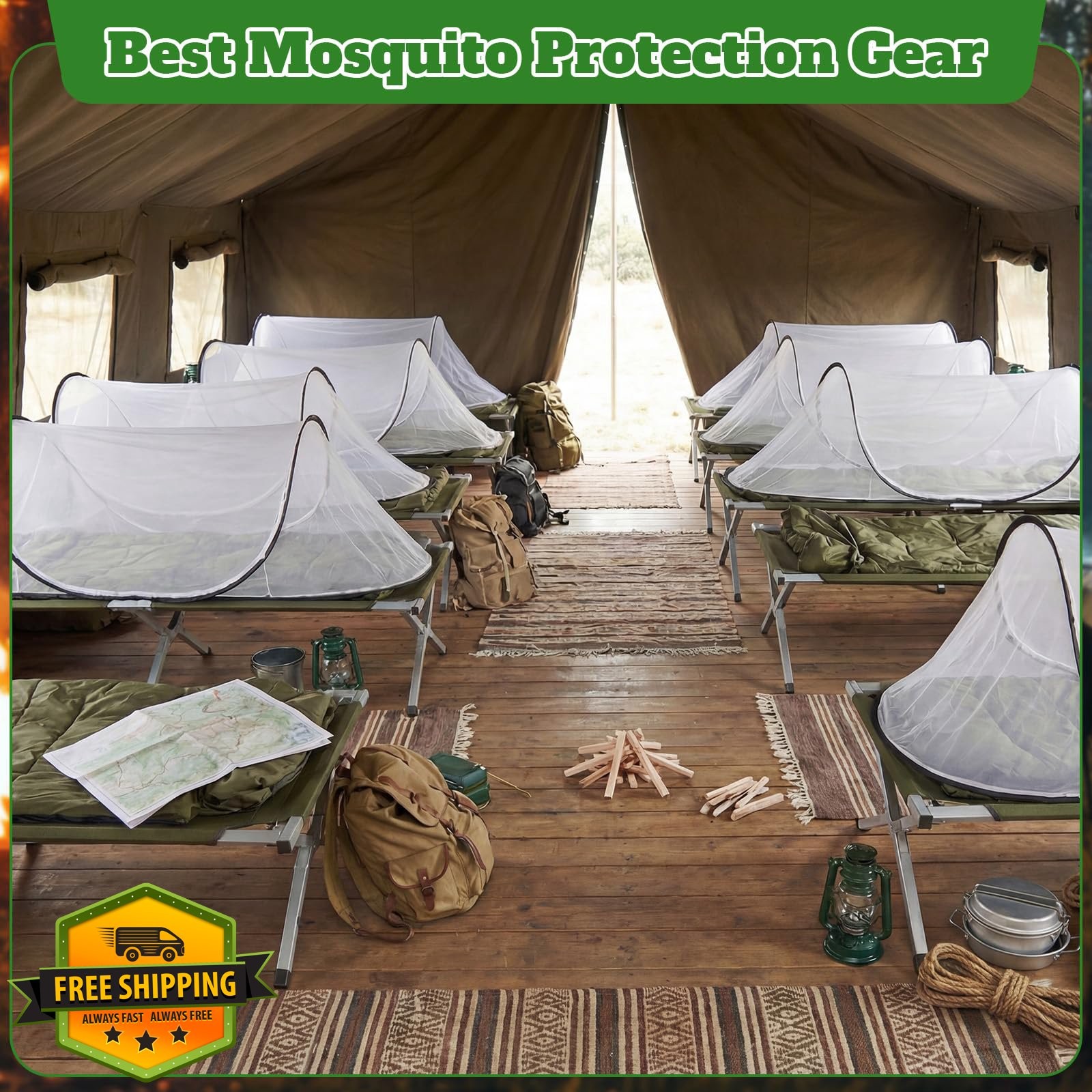 Mysora Mosquito Net Tent 8 White gallery